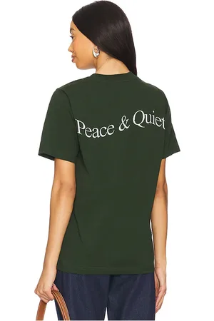 Museum of Peace and Quiet Camiseta wordmark en color verde talla L en - Green. Talla L (también en M, S, XL/1X, XS).