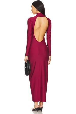 Nubyen Vestido gravitational energy en color burgundy talla L en - Burgundy. Talla L (también en M, S, XS).