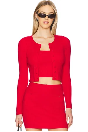 Bardot Top punto sarita en color rojo talla L en - Red. Talla L (también en M, S, XL, XS).