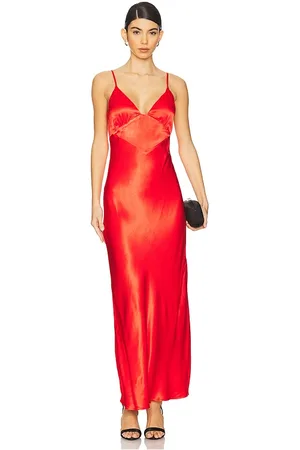 Bardot Vestido lencero capri en color rojo talla 10 en - Red. Talla 10 (también en 12, 2, 4, 6, 8).