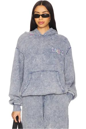 STAYCOOL Sudadera tribal acid wash en color azul talla L en - Blue. Talla L (también en M, S).