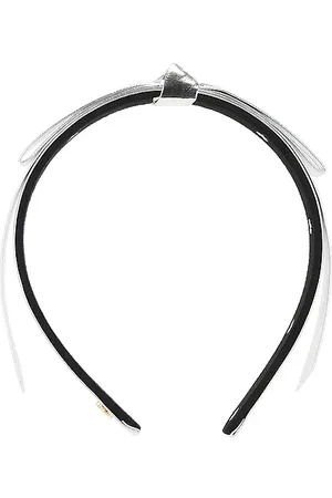 Lele Sadoughi Bardot faux leather headband en color metálico talla all en - Metallic Silver. Talla all.