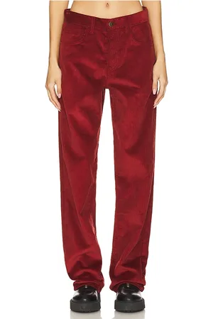 Lovers And Friends Pantalones baggy cord en color burgundy talla L en - Burgundy. Talla L (también en M, S, XS).