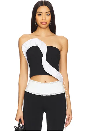 Free People Top de tubo de punto jagger en color talla L en - Black. Talla L (también en M, S, XL, XS).