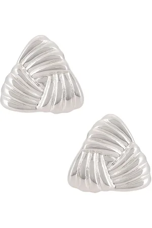 Heaven Mayhem Pendientes de tachuela tri en color metálico talla all en - Metallic Silver. Talla all.