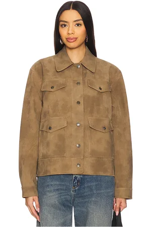 Free People Chaqueta cuero sintético night ranch en color marrón talla L en - Brown. Talla L (también en M, S, XL, XS).