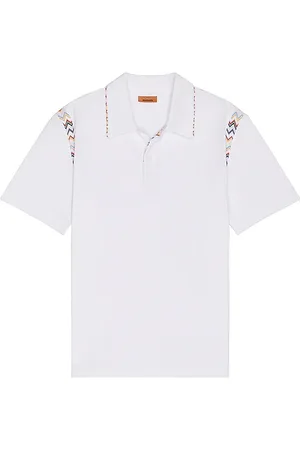 Missoni Short sleeve polo en color talla L en - White. Talla L (también en M, S).