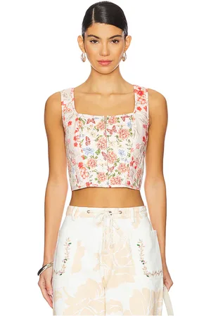 Agua Bendita Top sin mangas connie en color beige talla L en - Beige. Talla L (también en M, S, XL, XXL).