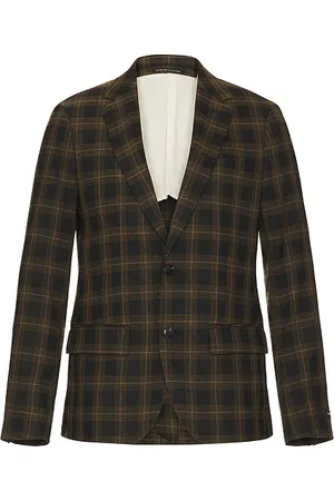 Scotch&Soda Single breasted check balzer en color marrón talla S en - Brown. Talla S (también en XL/1X).