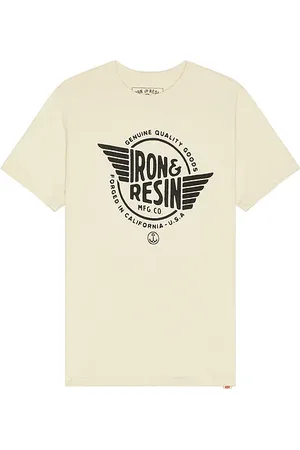 Iron & Resin Camiseta wing en color crema talla L en - Cream. Talla L (también en M, S, XL/1X).