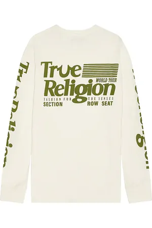 True Religion Camiseta en color blanco talla L en - White. Talla L (también en S, XL/1X).