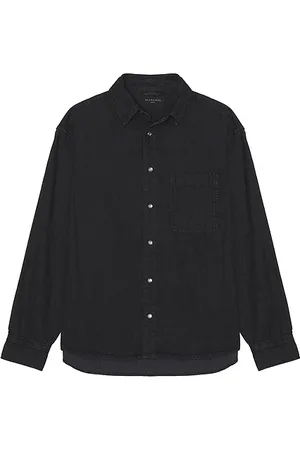 AllSaints Camisa en color negro talla L en - Black. Talla L (también en M, S).