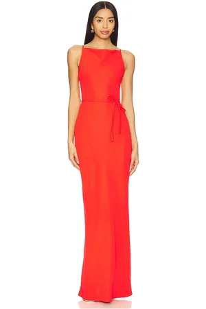 Amanda Uprichard Shaelyn maxi en color rojo talla M en - Red. Talla M (también en S, XS).