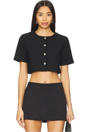 Amanda Uprichard Finley top en color talla L en - Black. Talla L (también en M, S, XL, XS).