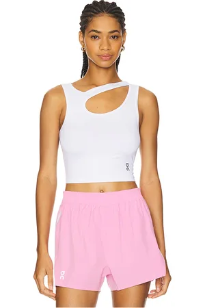 On Running Top corto c cortes studio en color talla M en - White. Talla M (también en S, XS).