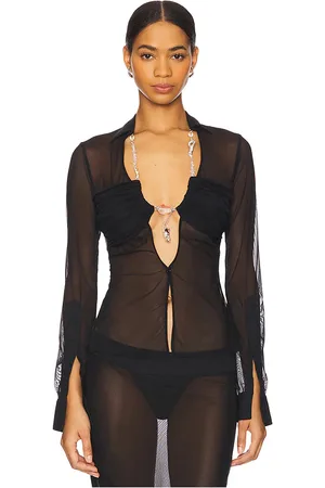 DI PETSA Camisa la davina en color talla L en - Black. Talla L (también en M, XS).