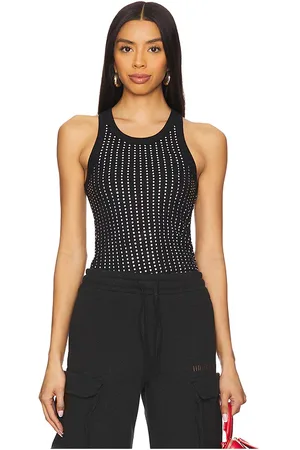 The Attico Top sin mangas en color talla 36 en - Black. Talla 36 (también en 38, 40, 42, 44).