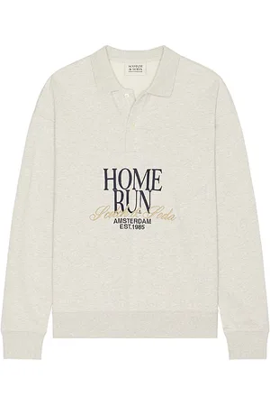 Scotch&Soda Sudadera polo relaxed fit en color gris talla L en - Grey. Talla L (también en M, S, XL/1X).