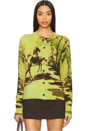 MONSE Cárdigan en color verde talla L en - Green. Talla L (también en S, XS).