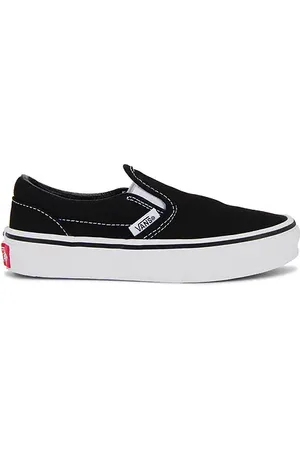 Vans Zapatillas sin cordones para niños classic en color negro talla 11 en - Black. Talla 11 (también en 11.5, 12, 12.5)