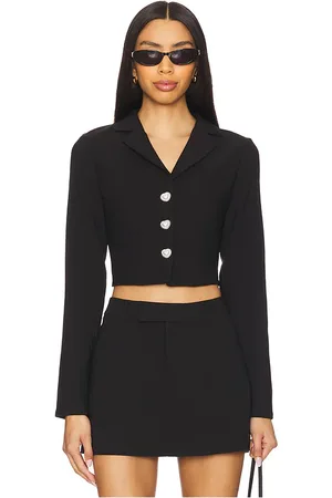 MORE TO COME Miley crop blazer en color talla L en - Black. Talla L (también en M, S, XL, XS, XXS).