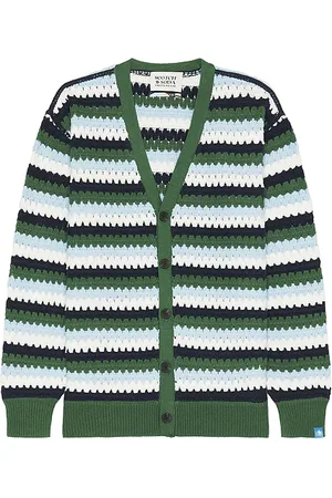 Scotch&Soda Cárdigan dropped shoulder en color verde salvia talla L en - Sage. Talla L (también en M, S, XL/1X