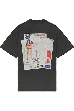 Represent Camiseta en color charcoal talla L en - Charcoal. Talla L (también en M, S).