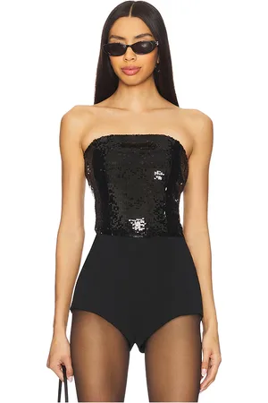 WeWoreWhat Corset con detalle de lentejuelas en color talla 0 en - Black. Talla 0 (también en 2).