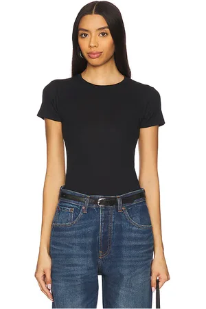 AYA MUSE Camiseta ribbed en color talla M en - Black. Talla M (también en S, XS, XXS).