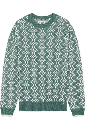 Scotch&Soda Jersey cuello redondo regular fit en color verde salvia talla L en - Sage. Talla L (también en M, S, XL/1X).