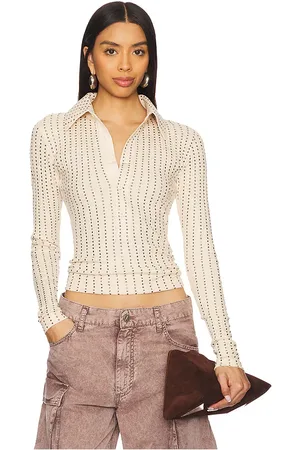 The Attico Top manga larga en color beige talla 38 en - Beige. Talla 38 (también en 40, 42, 44).