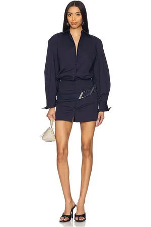 The Attico Vestido en color talla 36 en - Navy. Talla 36 (también en 38, 42, 44).