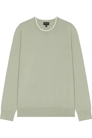 CLUB MONACO Cuello redondo en color talla L en - Sage. Talla L (también en M, S, XL/1X).