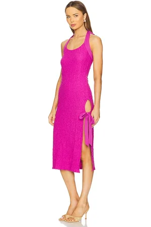 Free People Vestido midi sea foam en color rosado talla L en - Pink. Talla L (también en M, S, XL, XS).