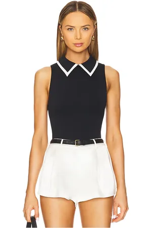 ALICE+OLIVIA Body rothy en color negro talla M en - Black. Talla M (también en S, XS).