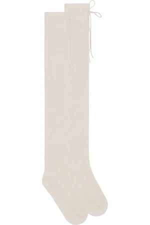 BUCI Medias bow en color blanco talla all en - White. Talla all.