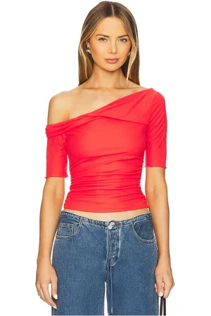 Free People Camiseta cross my heart en color rojo talla L en - Red. Talla L (también en M, S, XS).