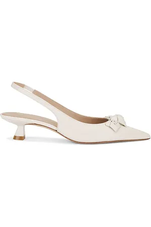Stuart Weitzman Talón descubierto rosie 35 en color talla 6 en - Cream. Talla 6 (también en 6.5, 7).