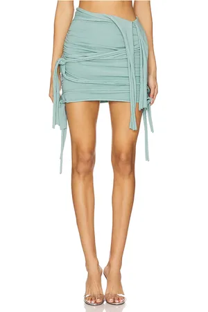 OTTOLINGER Minifalda drapeada en color cerceta talla M en - Teal. Talla M (también en S, XS).
