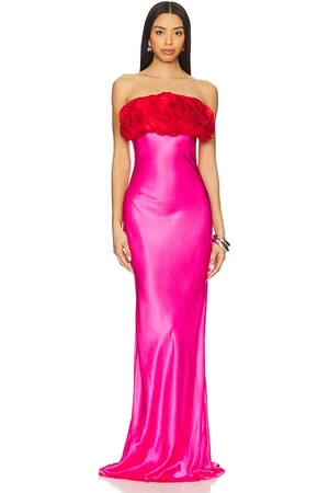 RACHEL GILBERT Vestido largo fiorella en color fuchsia,red talla 0 en - Fuchsia,Red. Talla 0 (también en 2, 3, 4).
