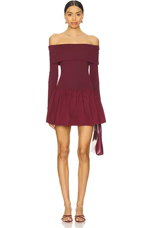 ALL THE WAYS Vestido madley en color burgundy talla L en - Burgundy. Talla L (también en M, S, XS).