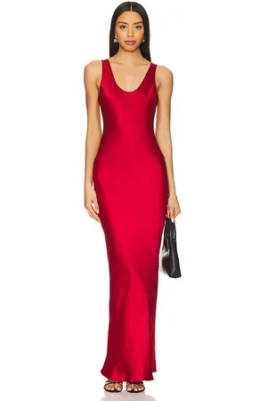 ANINE BING Vestido alison en color rojo talla M en - Red. Talla M (también en S).