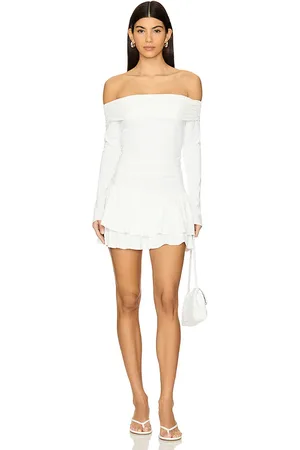 Nialaya Minivestido hombro descubierto en color talla L en - White. Talla L (también en M, S, XL).