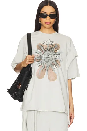 OTTOLINGER Camiseta oversize deconstruida en color claro talla L en - Light Grey. Talla L (también en M, S, XS).