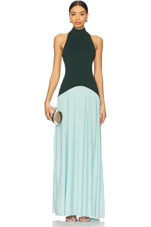 Solid Vestido halter soglio en color bebe azul talla L en - Baby Blue. Talla L (también en XL).