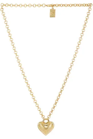 MIRANDA FRYE Collar colgante juliet en color oro metálico talla all en - Metallic Gold. Talla all.