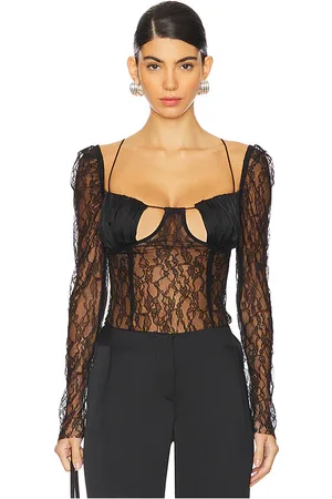 Ceren Ocak Top encaje en color talla L en - Black. Talla L (también en S, XS).