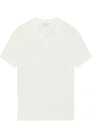ONIA Cotton linen long sleeve sweater polo en color talla L en - White. Talla L (también en M, S).