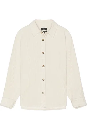 A.P.C. Camisa de manga larga surchemise boris en color blanco talla L en - White. Talla L (también en S).