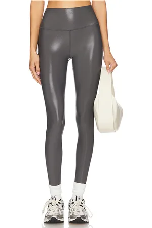 Spiritual Gangster Lotus high gloss 7/8 legging en color gris talla L en - Grey. Talla L (también en M, S, XS).
